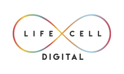 Life cell digital logo